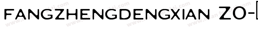 fangzhengdengxian Z0字体转换